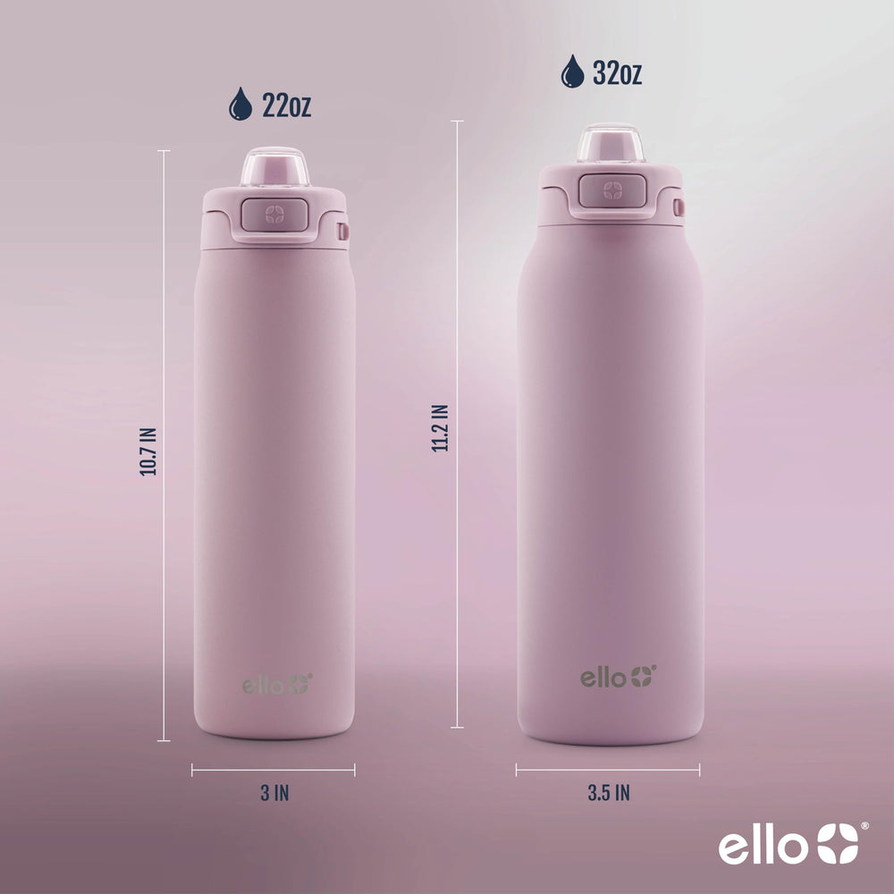 Ello comparaison taille 32 oz à côté d'objets pour évaluer capacité