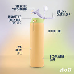 Ello bec en silicone gros plan pour boire facilement et confortablement