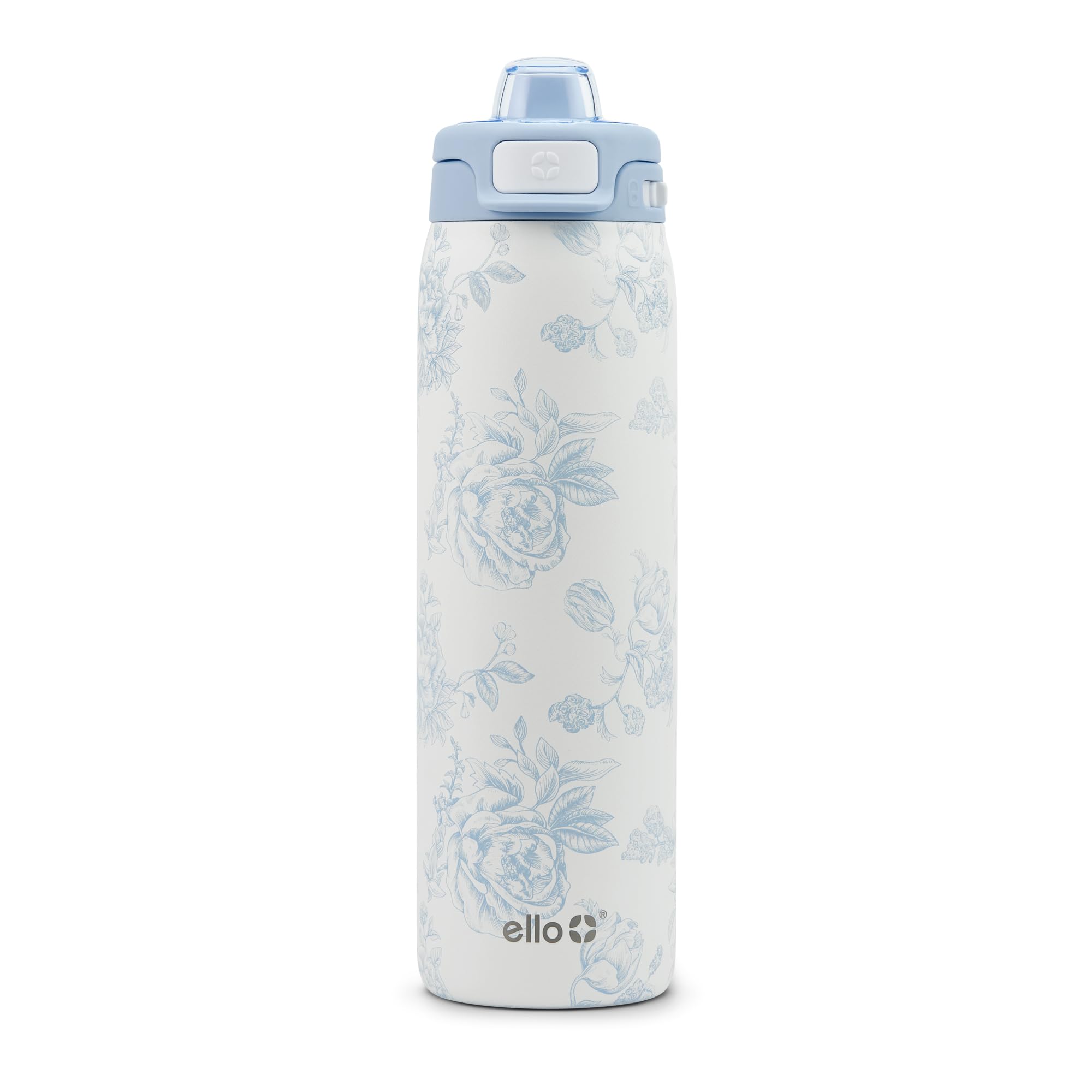 Ello Pop & Fill face montrant le design Porcelain Rose et style portable