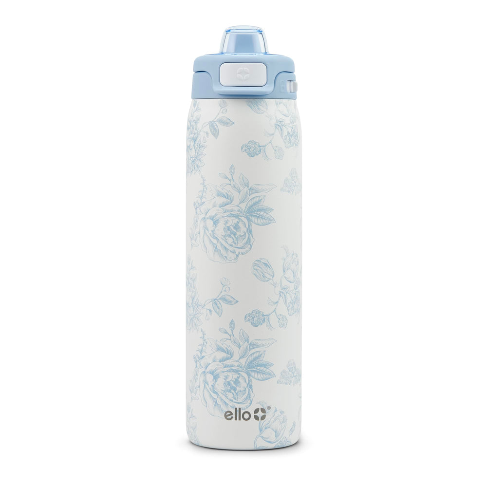 Ello Pop & Fill face montrant le design Porcelain Rose et style portable