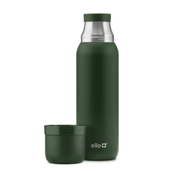 Ello Therma vue de face montrant le thermos vert et capacité 946 ml bénéfice conservation