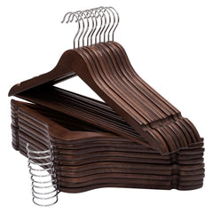 ELONG HOME cintre bois face montrant finition lisse et design élégant