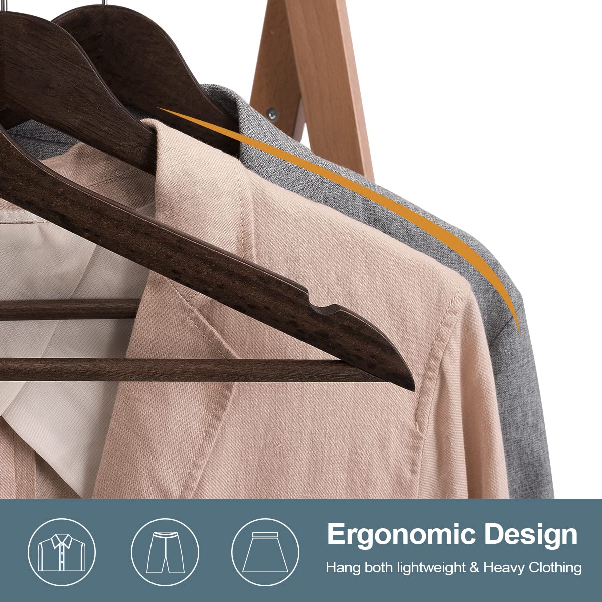 ELONG HOME emballage lot de 20 protégeant les cintres pendant le transport