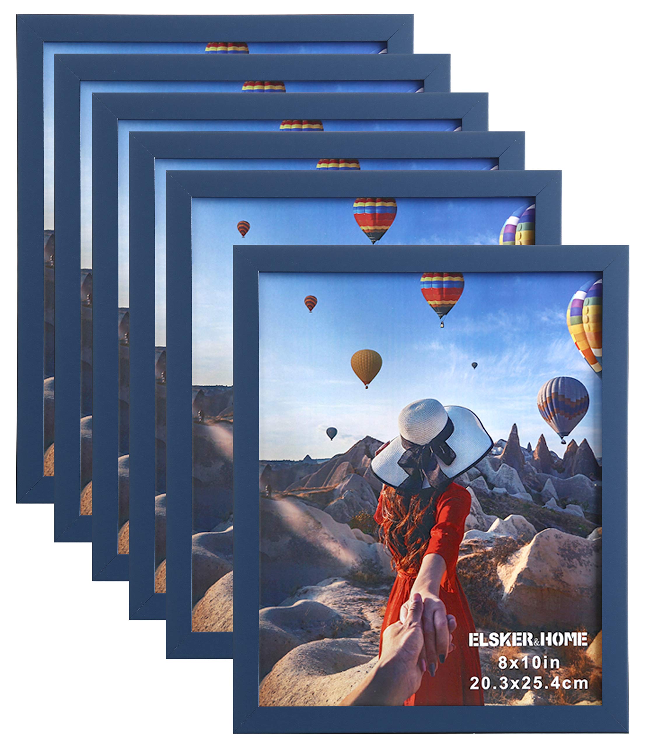 ELSKER&HOME cadre 8x10 bleu face présentant une finition élégante