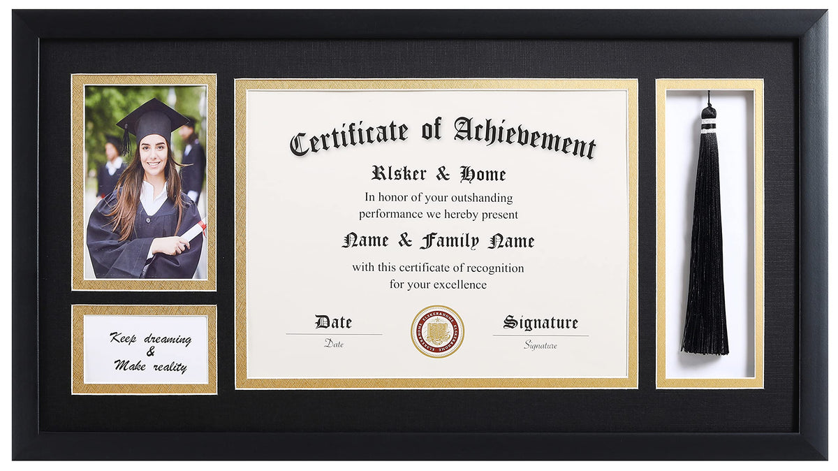 ELSKER&HOME cadre diplome face avant montrant certificat élégamment présenté