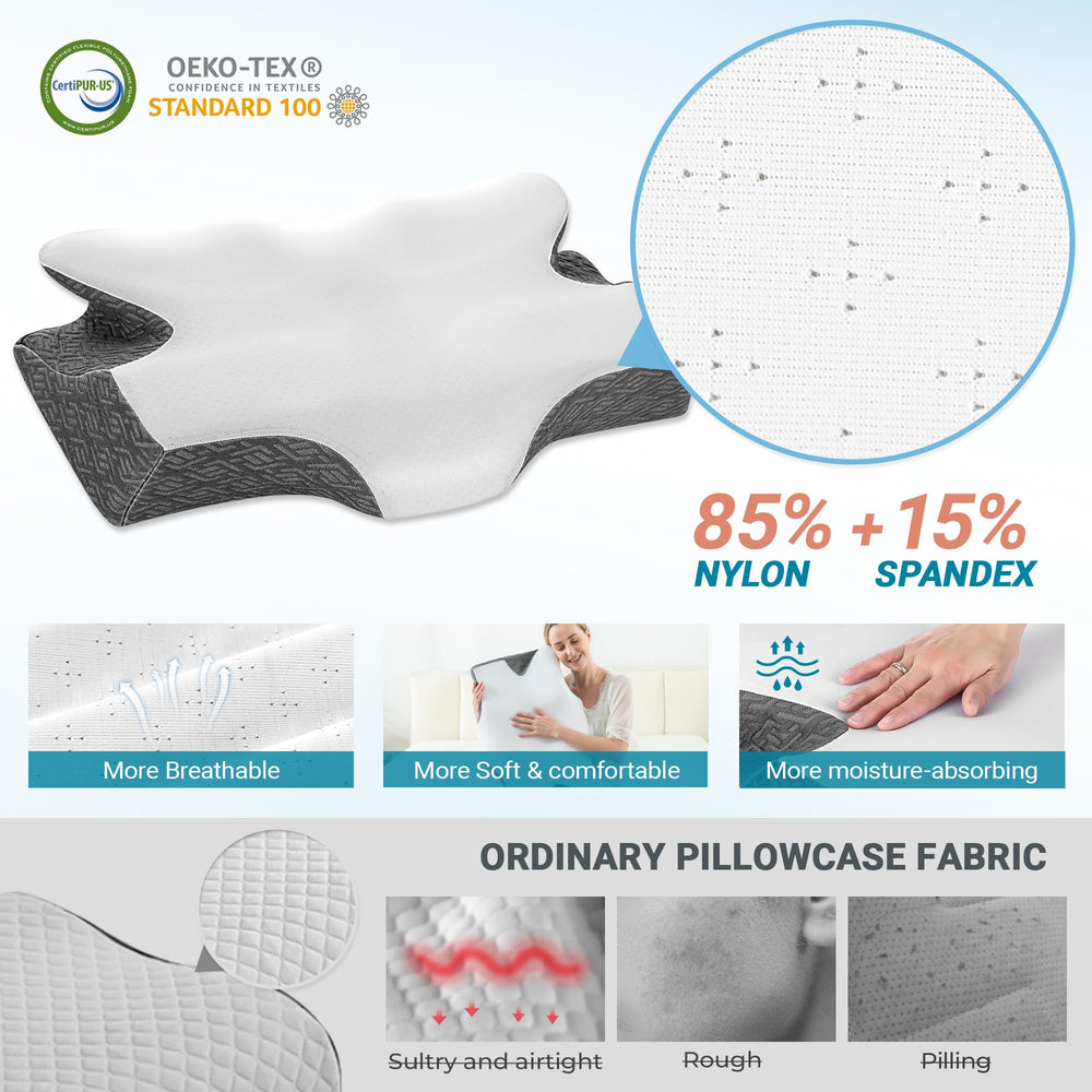 Gros plan mousse Elviros CertiPUR‑US offrant soutien lent et durable