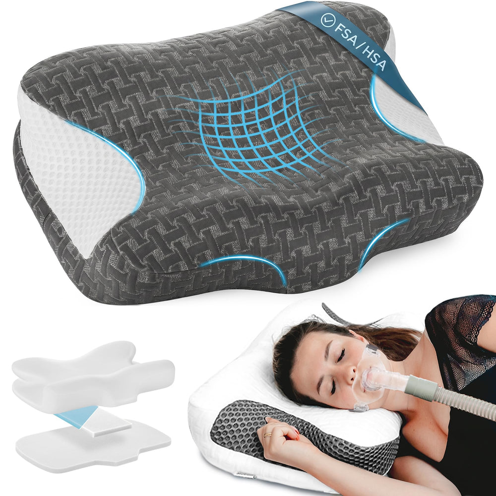 Elviros oreiller face avant montrant forme ergonomique et confort