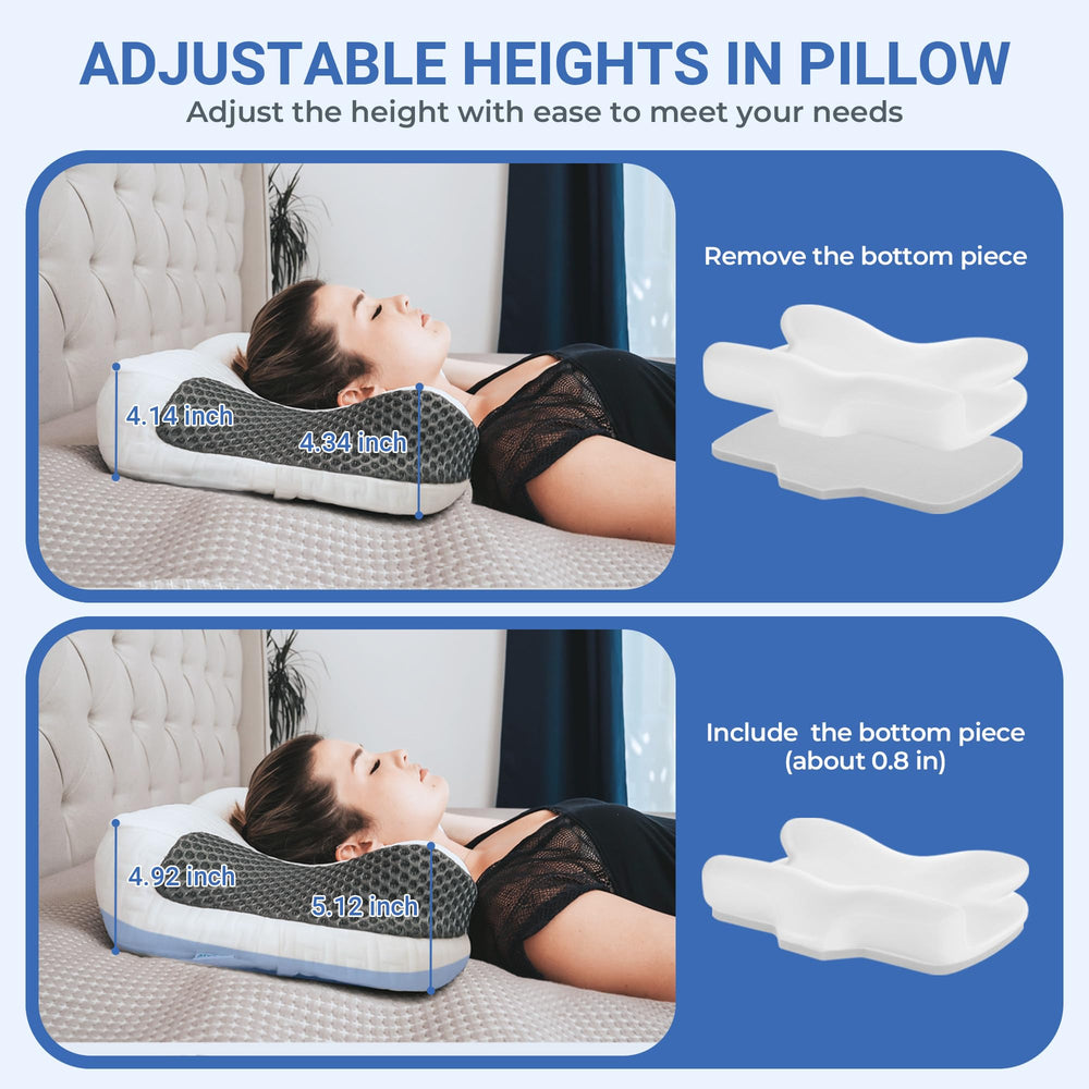 Elviros insert en mousse mémoire blanc pour personnaliser fermeté et hauteur