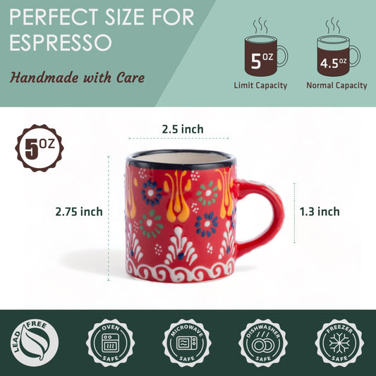 Elyese tasse espresso profil gros plan soulignant texture artisanale durable