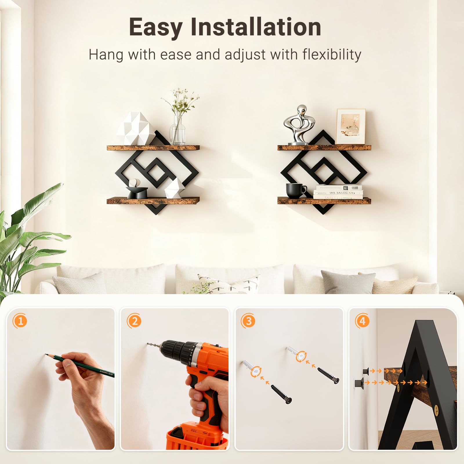 ELYKEN comparaison d'échelle montrant dimensions et proportion murale pratique