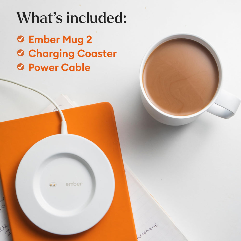 Ember application smartphone montrant contrôle précis de température à distance