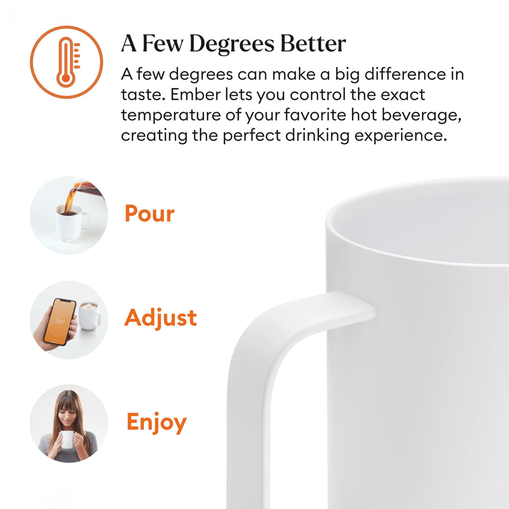 Ember tasse en contexte bureau conservant café chaud pendant le travail