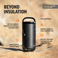 Ember Tumbler utilisé au bureau garde la boisson à température idéale