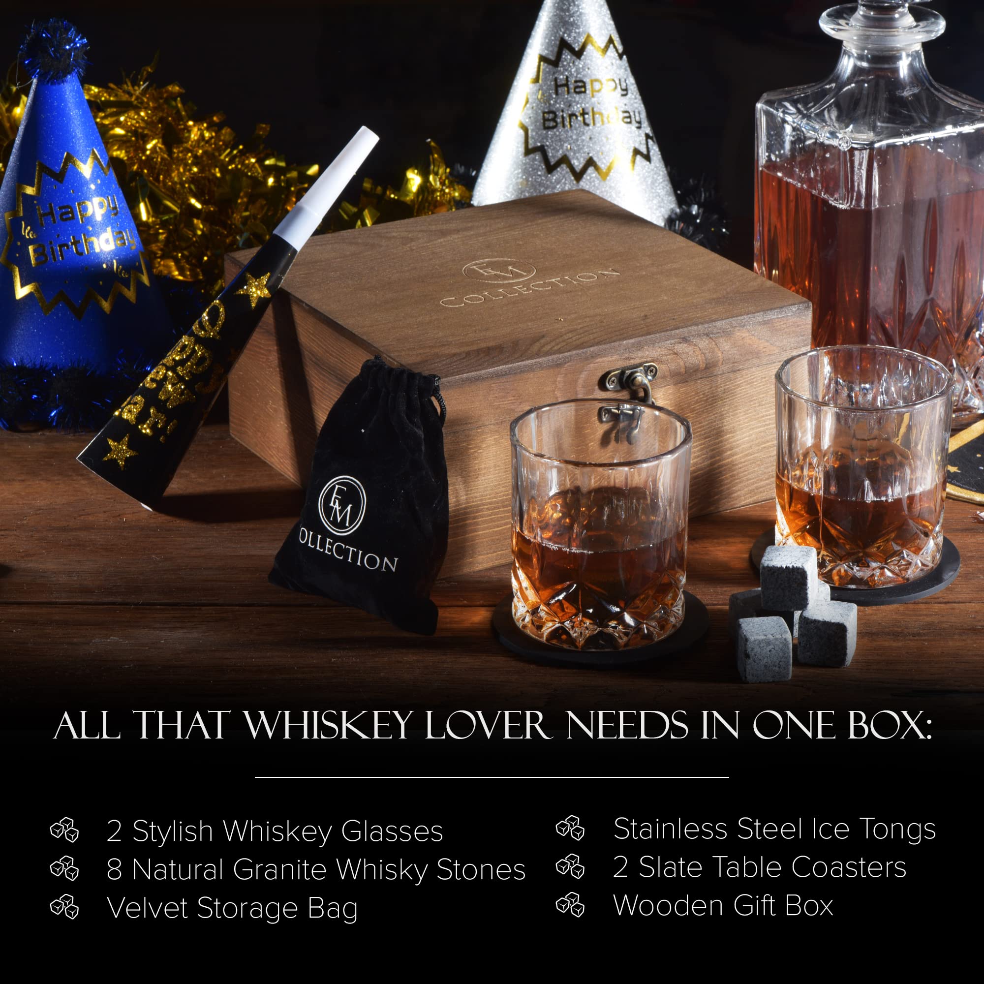 EMcollection scène lifestyle bar à domicile, crée une ambiance conviviale pour le whisky