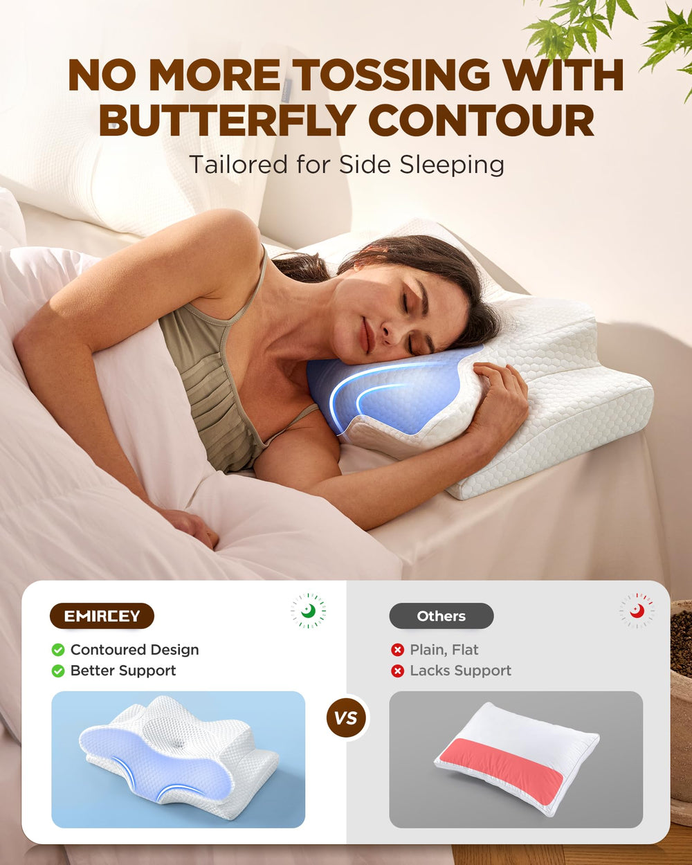 Emircey texture mousse mémoire gros plan montrant confort adaptatif