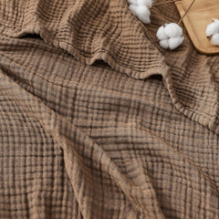 EMME couverture brun vue avant montrant le tissu et l'allure, confort visuel