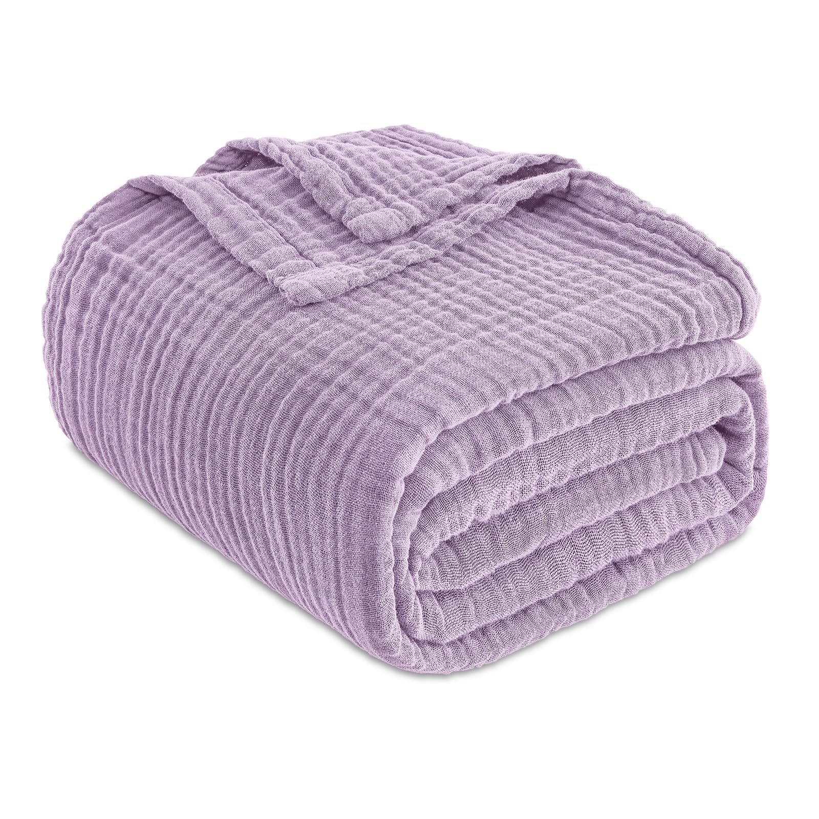 EMME couverture lavande dans chambre, crée ambiance apaisante