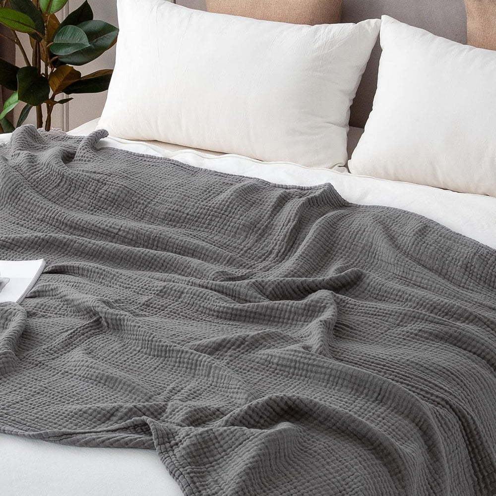 EMME plaid sur lit taille queen pour couchage et décoration pratique