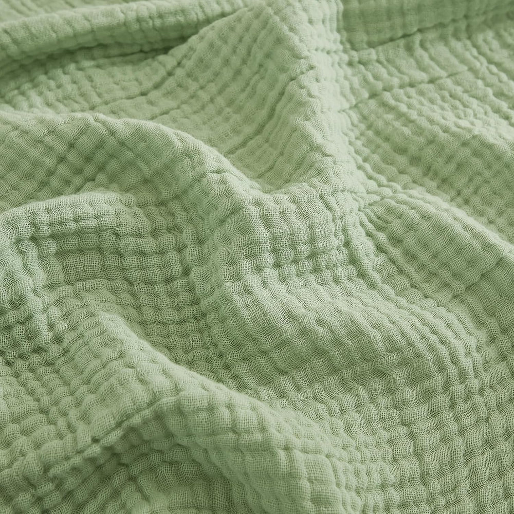 EMME plaid face pliable en sauge, style élégant et confort