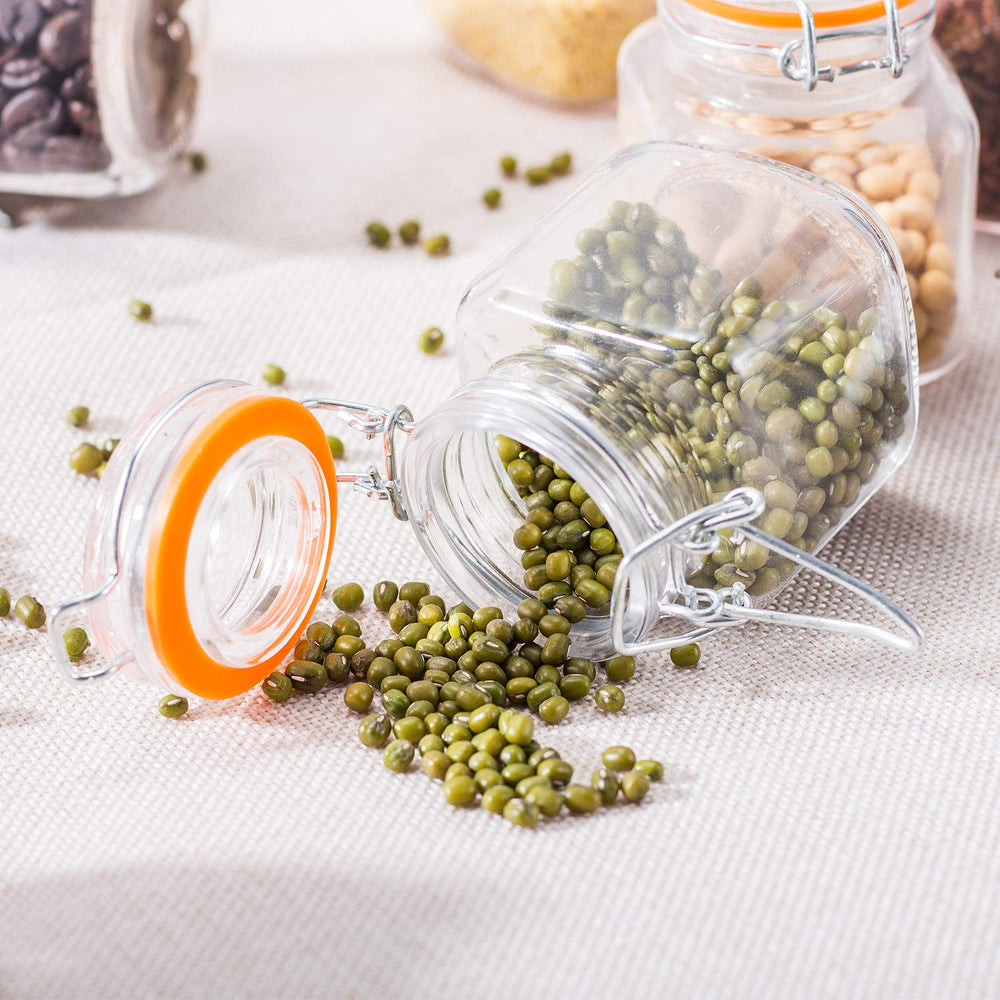 Encheng bocaux remplis de perles illustrant rangement accessoires DIY