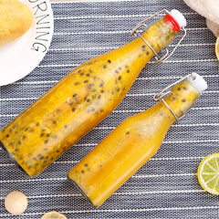 Encheng bouteille en usage pour kombucha maison, fermentation contrôlée