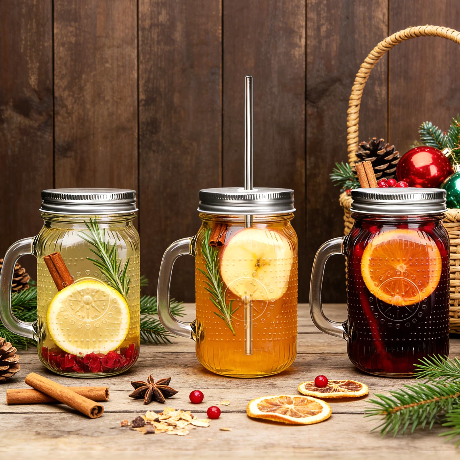 Encheng jar comparaison échelle main montrant taille 16 oz pour portion standard