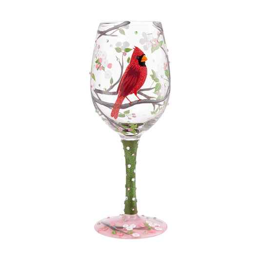 Enesco Designs by Lolita verre face montrant cardinal pour table élégante