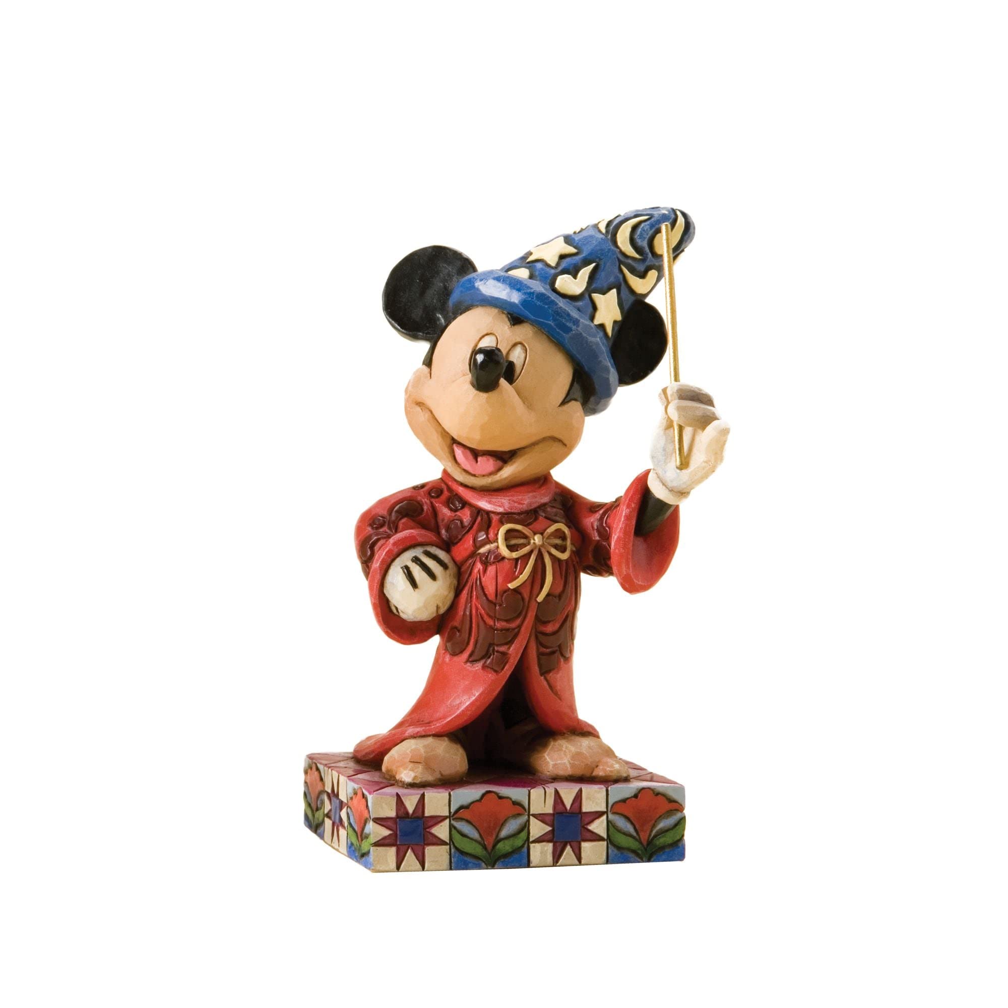 Enesco Sorcerer Mickey profil montrant silhouette et équilibre