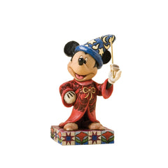 Enesco Sorcerer Mickey profil montrant silhouette et équilibre