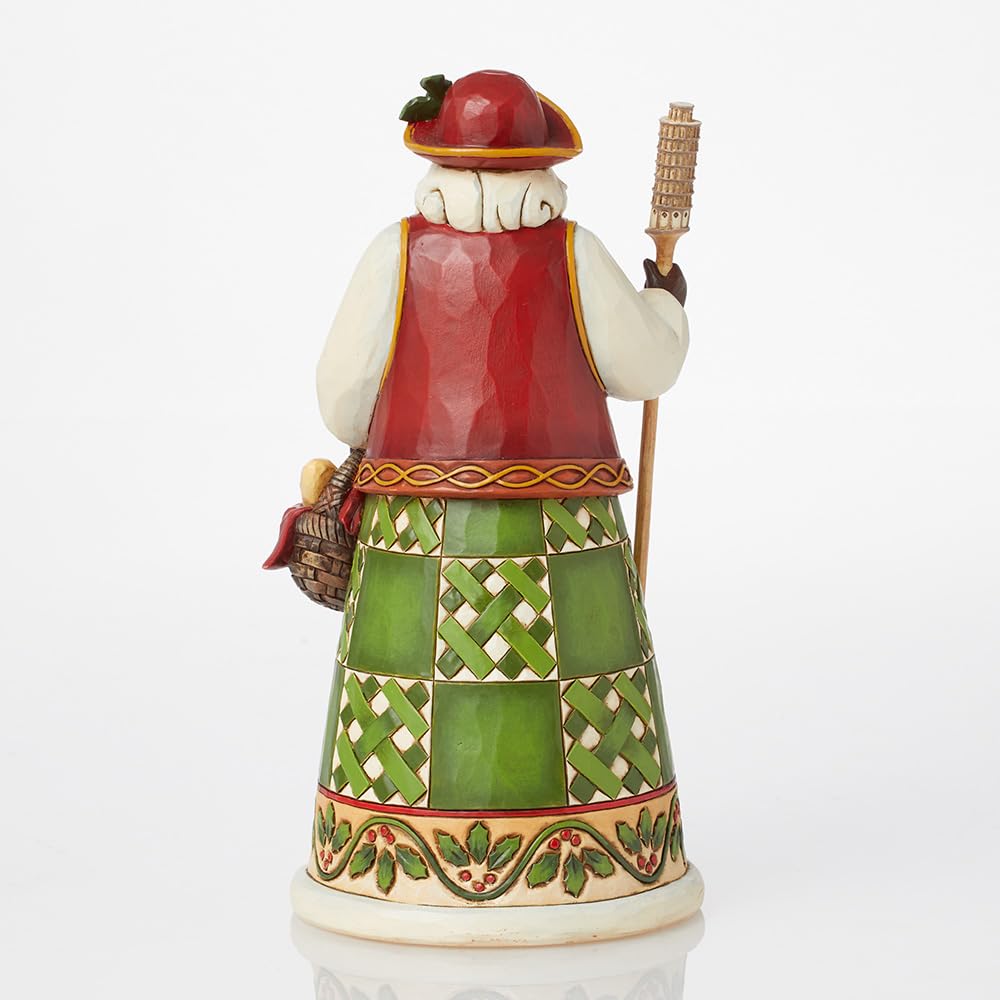 Enesco Jim Shore panier garni avec pain et vin évoquant traditions italiennes