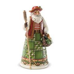 Enesco Jim Shore vue de face montrant couleurs vives et silhouette festive