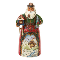 Enesco Jim Shore père Noël face montrant le design germanique et un rendu décoratif
