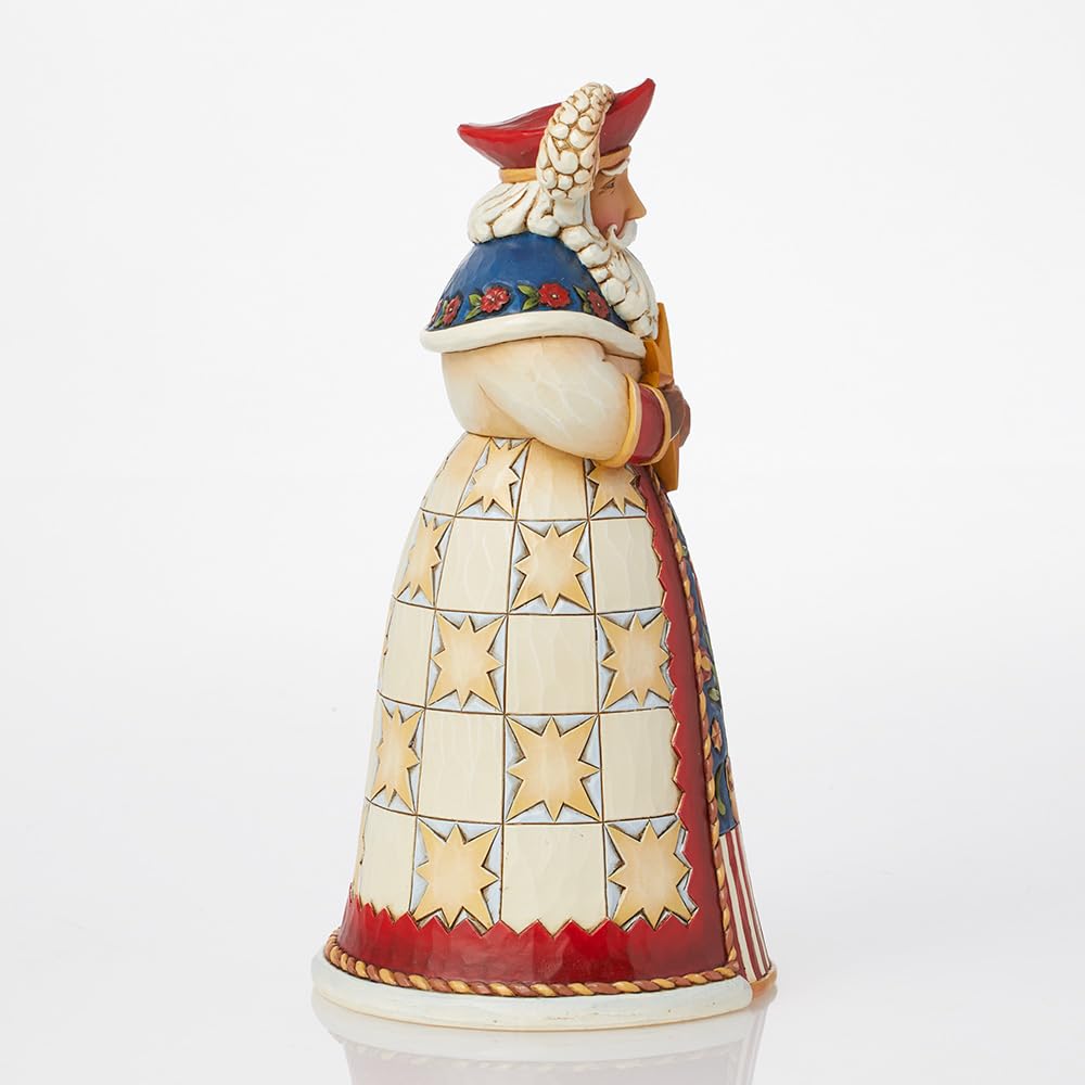 Enesco Jim Shore figurine intégrée à une scène de Noël, ajoutant charme et tradition à la décoration