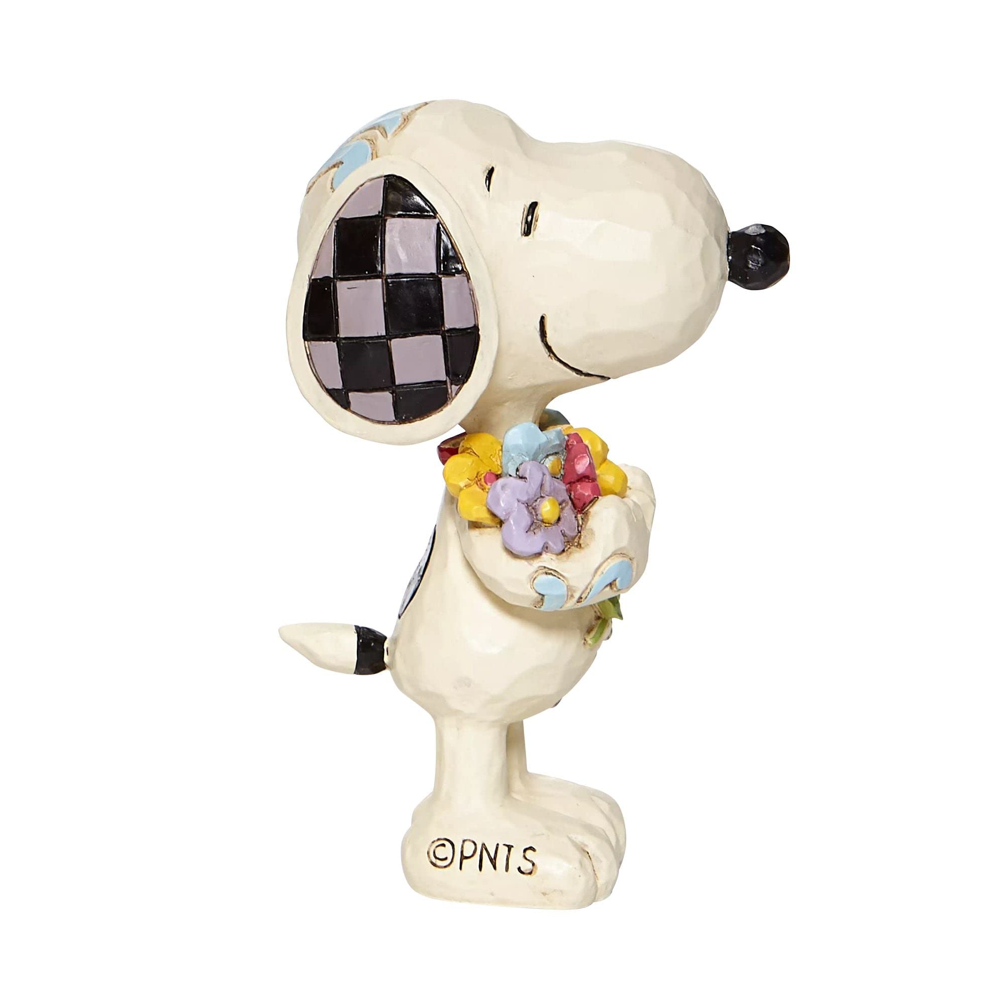 Enesco Jim Shore Snoopy exposé sur étagère, apporte touche décorative chaleureuse