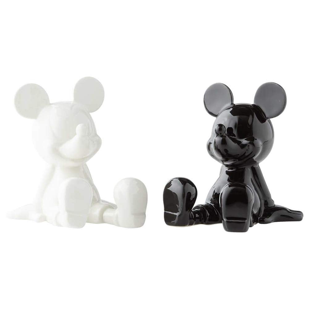 Enesco Mickey face avant noir et blanc avec design soigné et charme décoratif