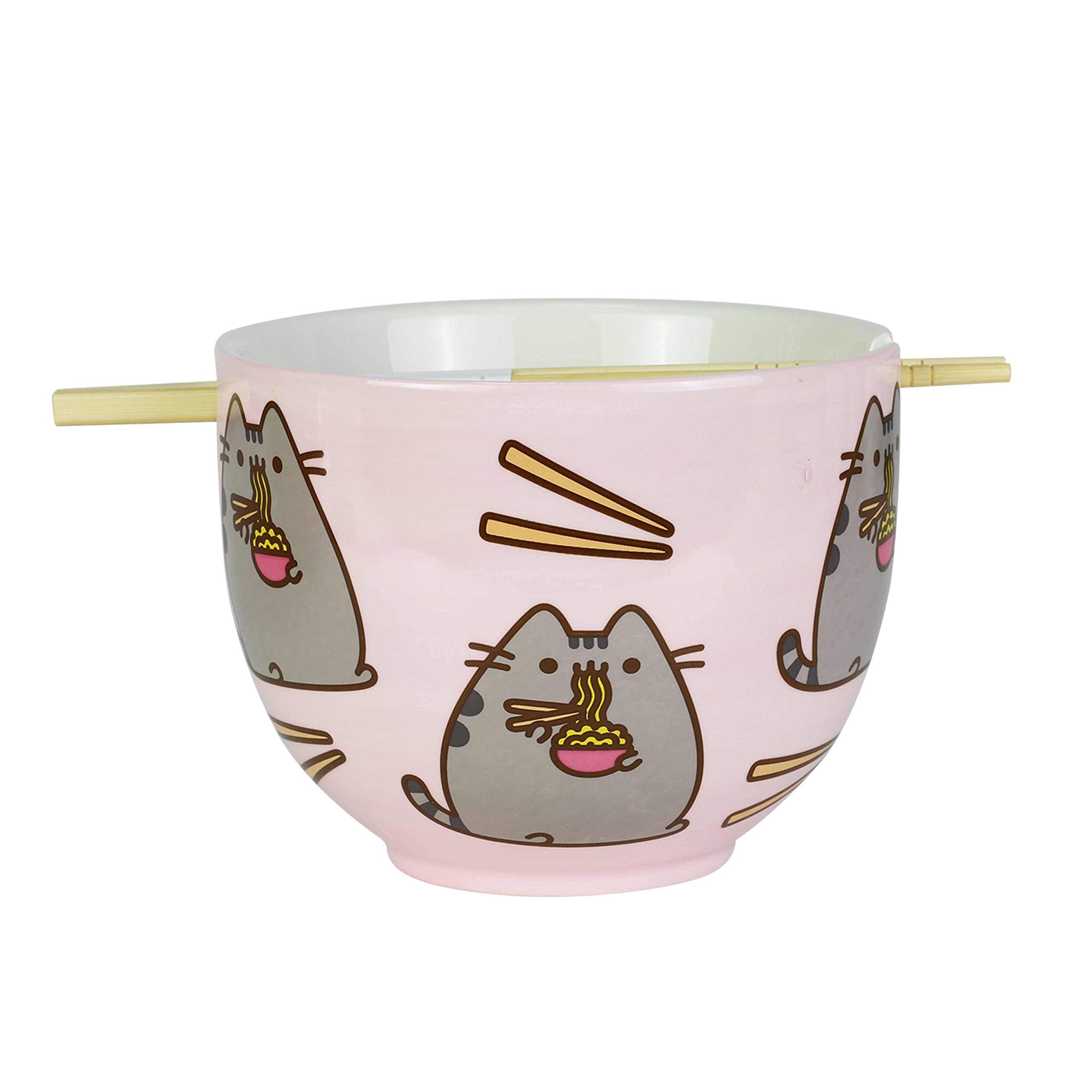 Enesco Pusheen gros plan encoche pour baguettes et tenue sûre