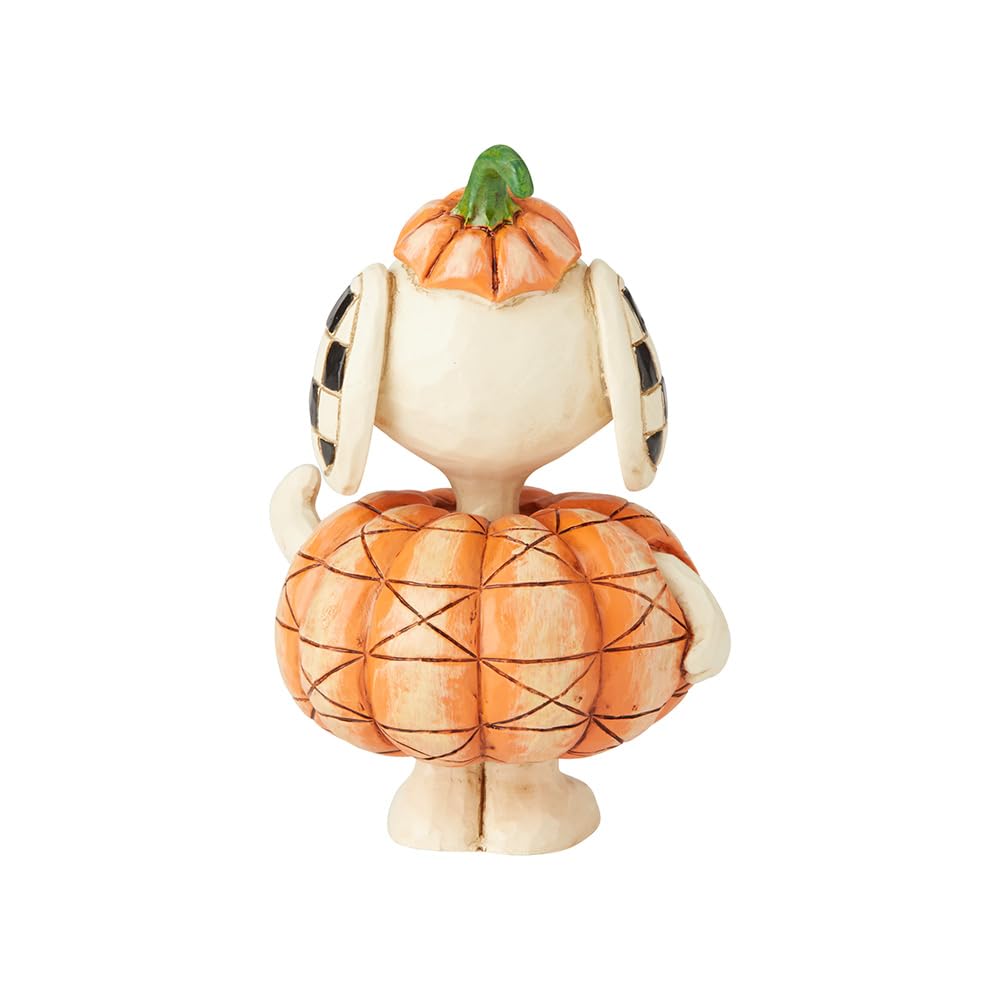 Enesco Snoopy profil montrant reliefs folk art et finition artisanale résistante