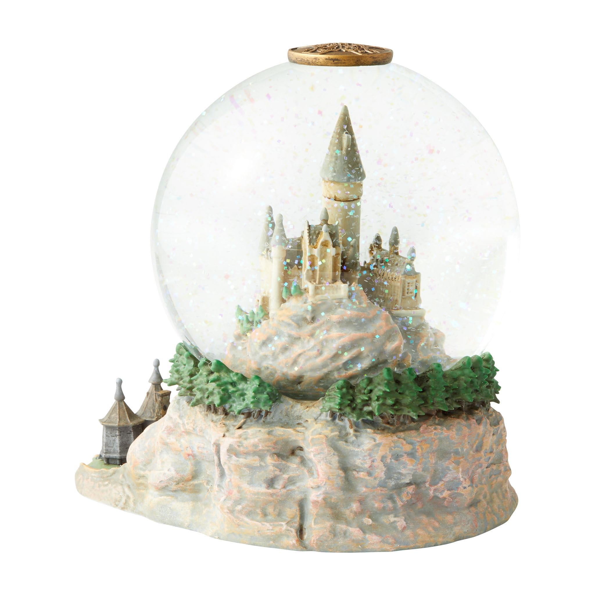 Enesco socle sculpté avec la cabane de Hagrid et un hippogriffe, richement détaillé