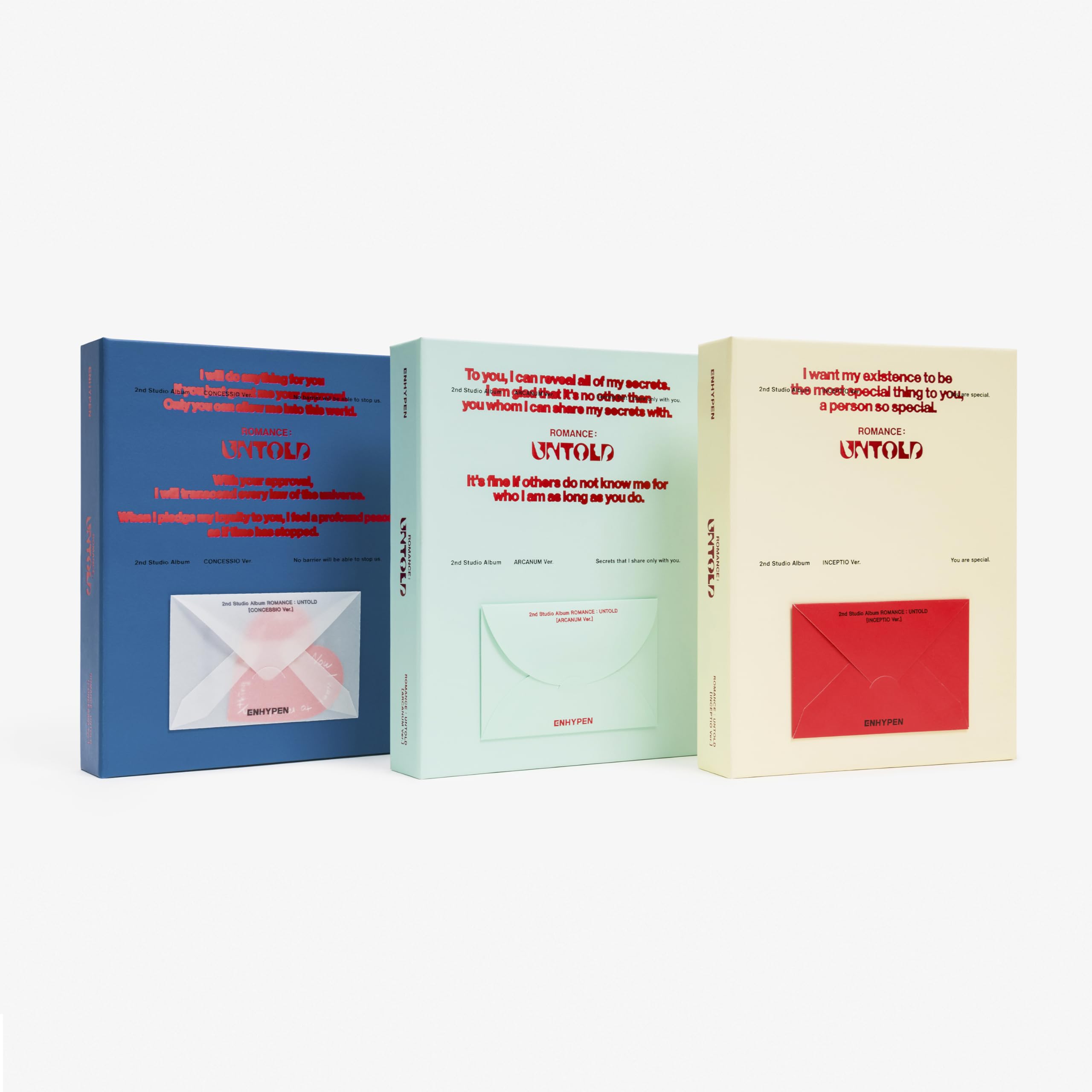 ENHYPEN out box devant présentant coffret officiel et protection