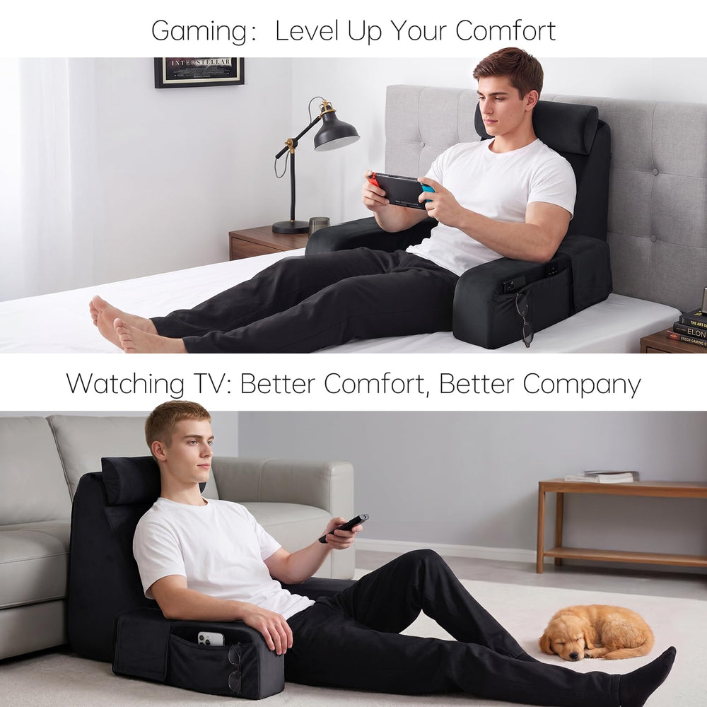 ENITYA personne lisant au lit illustrant posture confortable