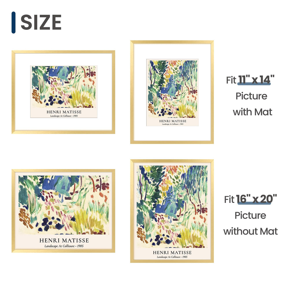 ENJOYBASICS cadre avec passe-partout 11x14 met en valeur petits tirages