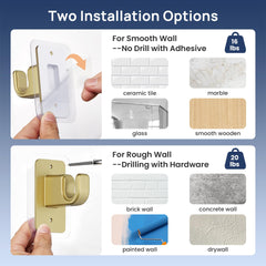 ENJOYBASICS tringle en usage sur fenêtre, installation sans perçage pratique