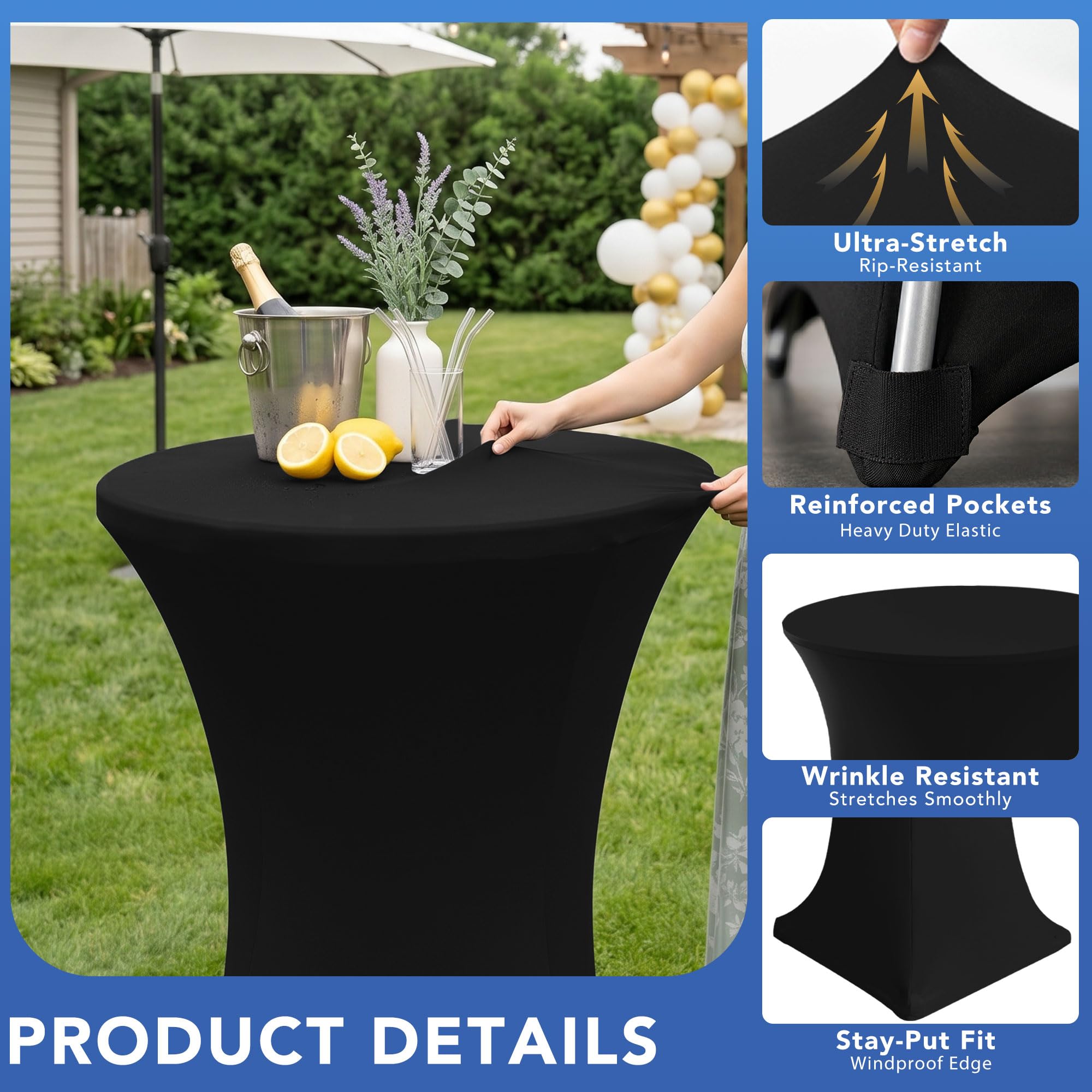 Enjoyidea gros plan tissu spandex montrant élasticité et résistance