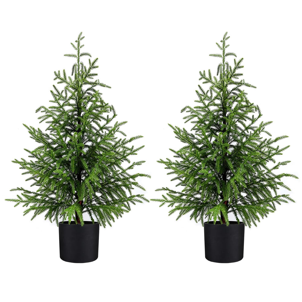 ENVEN sapin 4ft face avec pot montrant stabilité et élégance