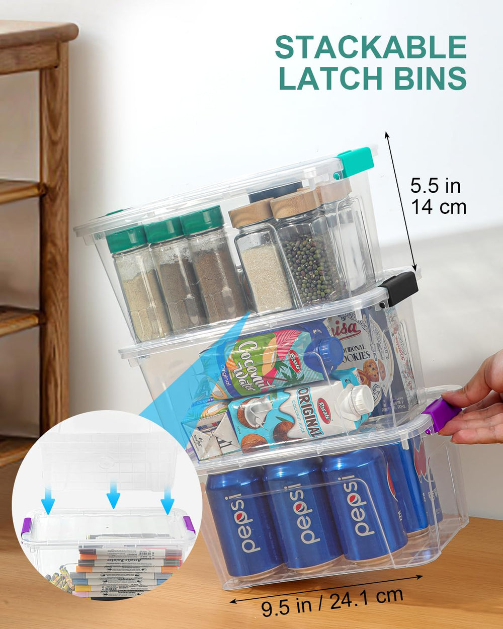 EOENVIVS boîtes utilisées au bureau pour fournitures, optimise l'organisation
