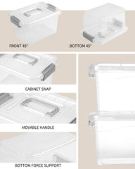 EOENVIVS texture du plastique transparent sans BPA pour visibilité durable