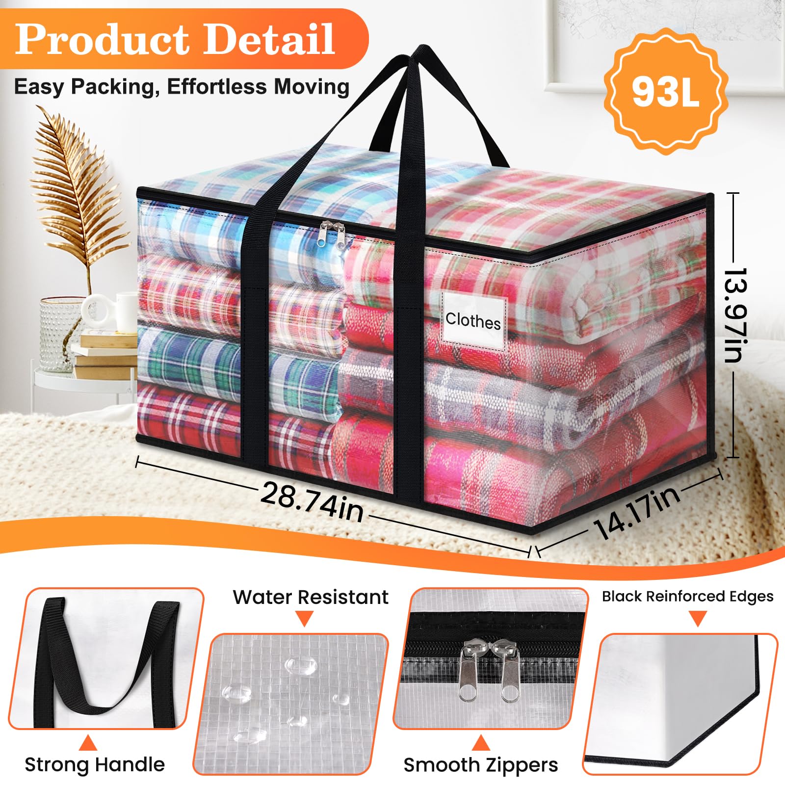 EpicTotes ouverture large avec double zip, accélère le remplissage