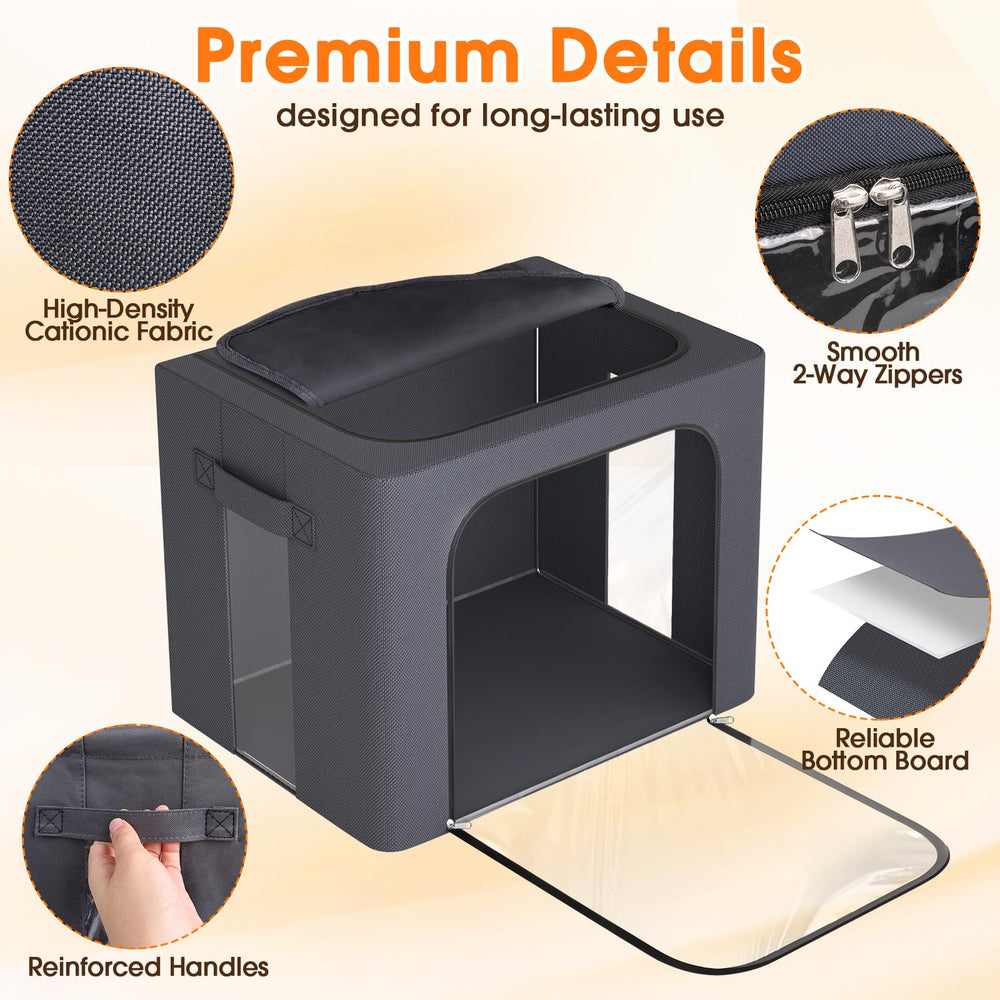 EpicTotes boîte pliée sous le lit pour stockage compact
