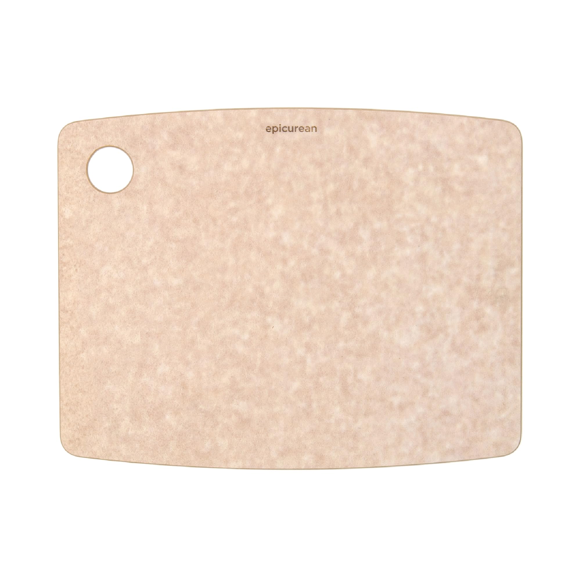 Epicurean planche face avant montrant finition naturelle et rangement pratique