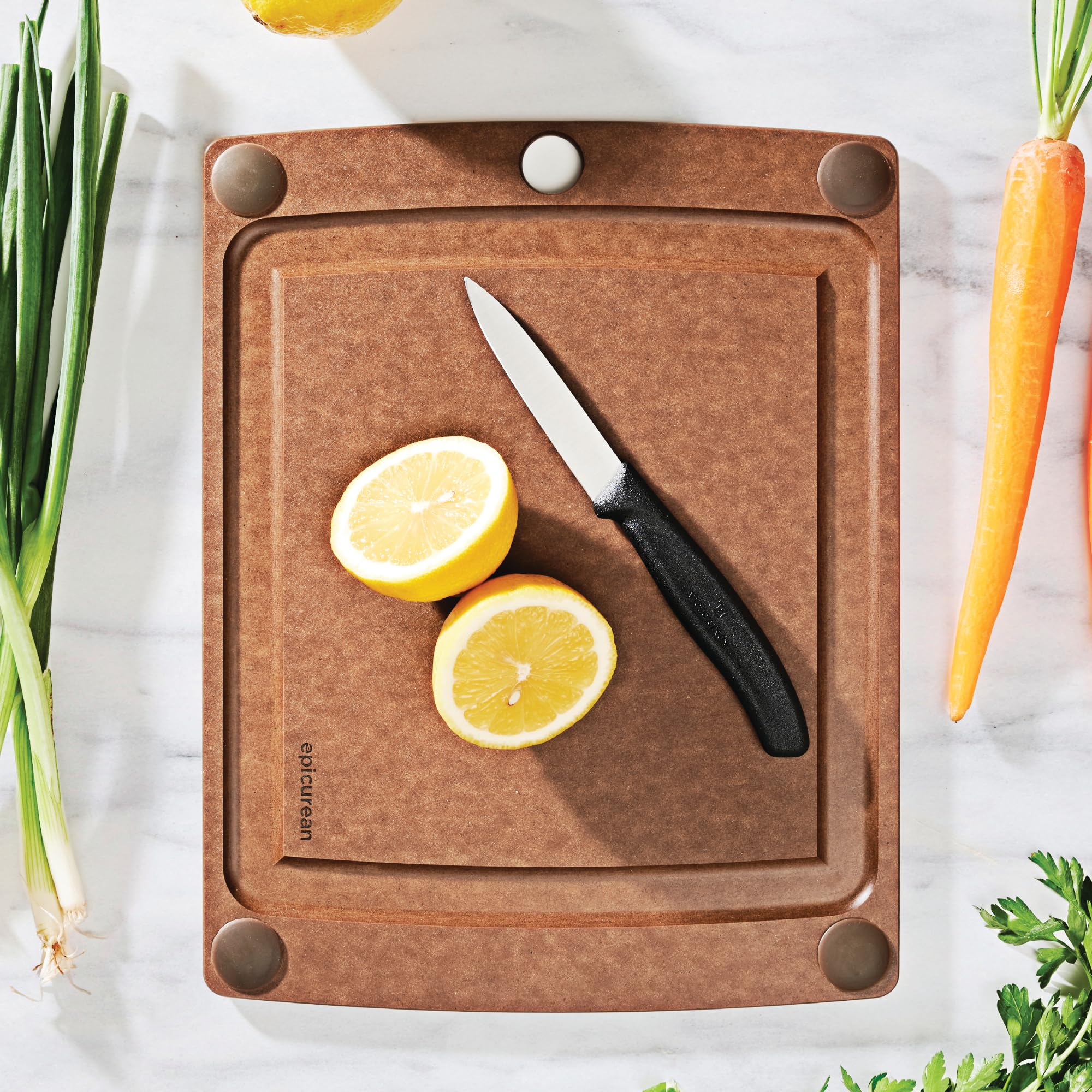 Epicurean planche profil mince et trou de préhension pour rangement facile